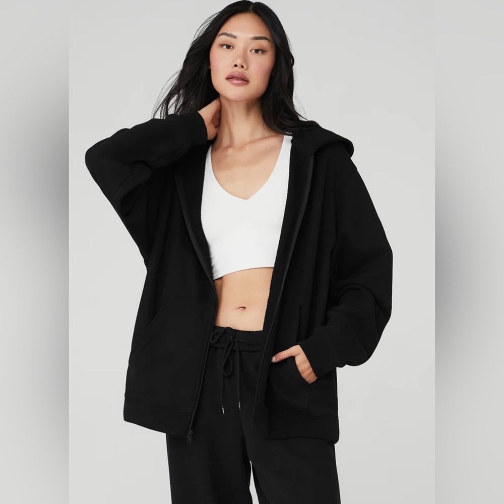 Alo Yoga Renown Heavy Weight Full Zip Hoodie